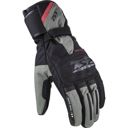 LS2 SNOW MAN GLOVES BLACK GREY