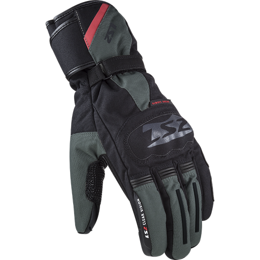 LS2 SNOW MAN GLOVES BLACK GREEN