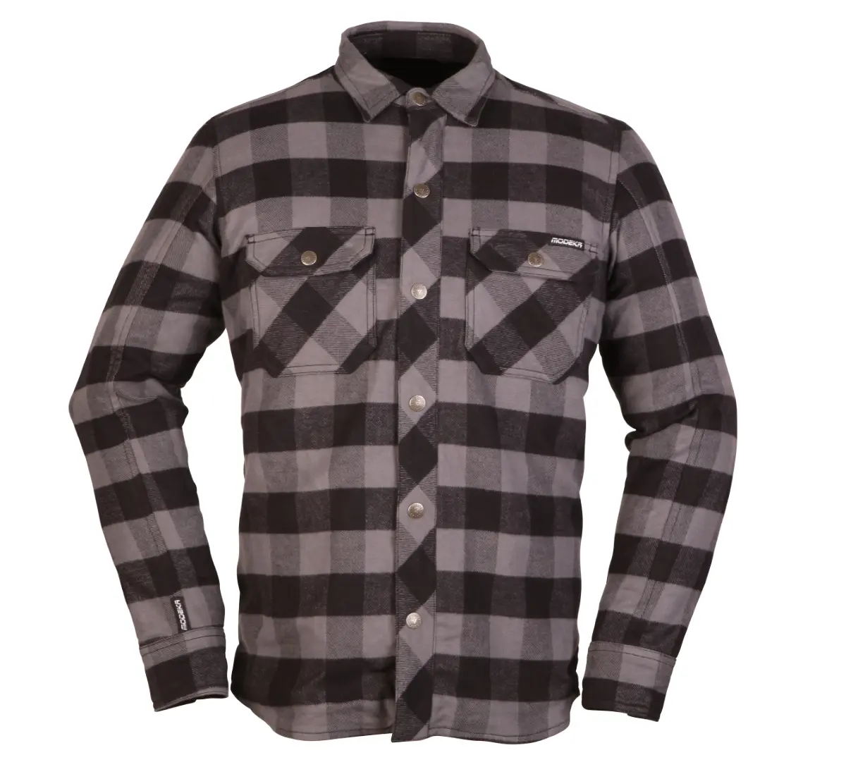 Modeka Flannel shirt Nooner Grey/Black