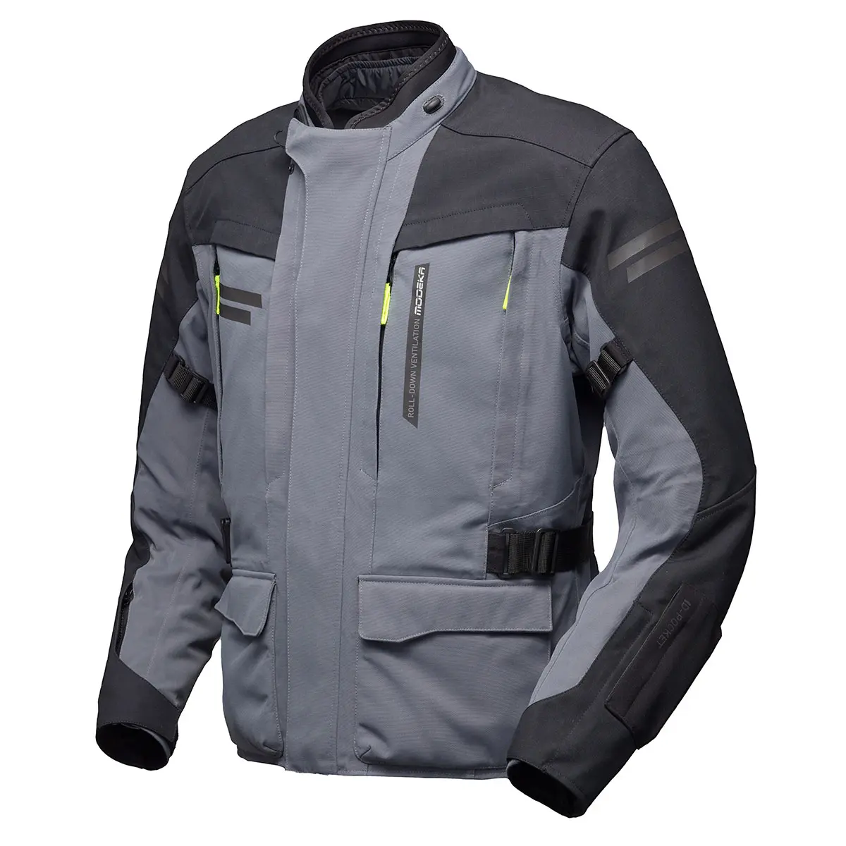 Modeka Jacket Paneo LT Stone Grey/Black