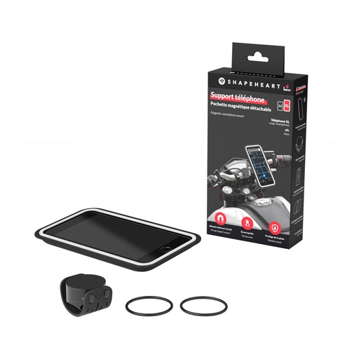 [SPHMOTOXL] SHAPEHEART FUNDA SMARTPHONE UNIVERSAL MAGNÉTICA MOTO MOUNT XL
