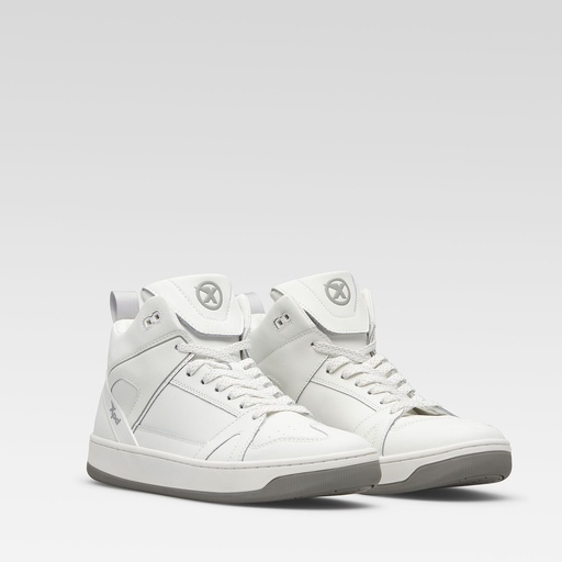 XPD MOTO-1 LEATHER SNEAKERS White