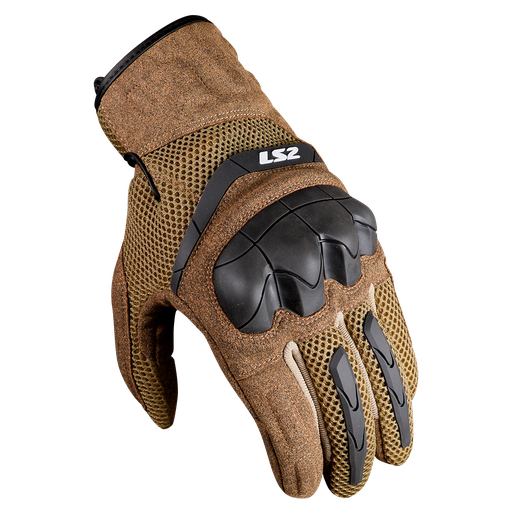 LS2 KUBRA MAN GLOVES BROWN