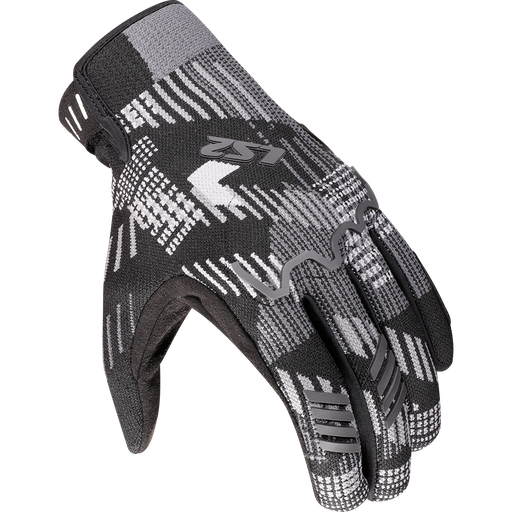 LS2 ALFA FLYKNIT MAN GLOVES BLACK GREY