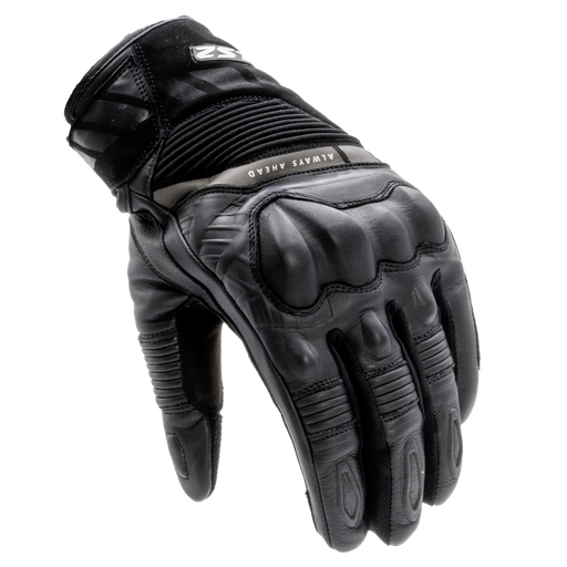 LS2 OCTANE WP LEATHER MAN GLOVES BLACK