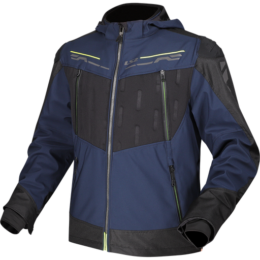 LS2 ZIRCONIUM MAN JACKET BLUE BLACK H-V YELLOW