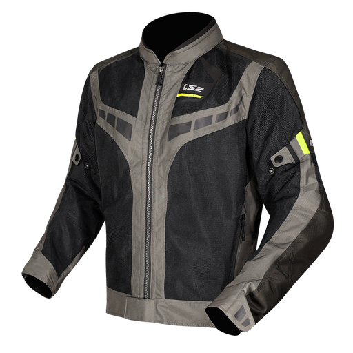 LS2 GARDA AIR MAN JACKET GREEN BLACK H-V YELLOW