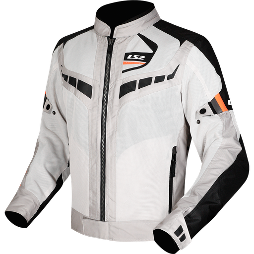 LS2 GARDA AIR MAN JACKET BLACK GREY H-V ORANGE