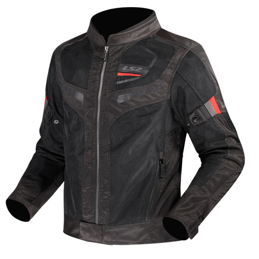 LS2 GARDA AIR MAN JACKET BLACK RED