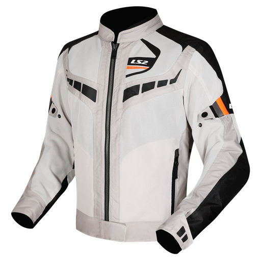 LS2 GARDA AIR LADY JACKET BLACK GREY H-V ORANGE