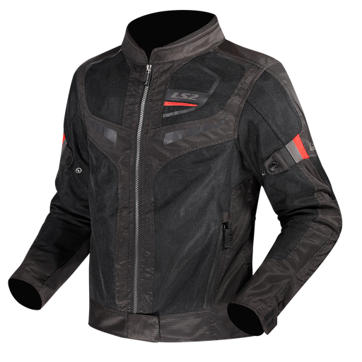 LS2 GARDA AIR LADY JACKET BLACK RED