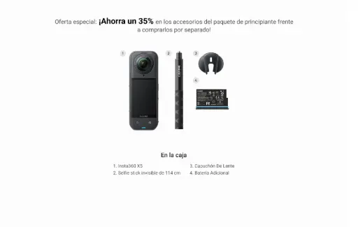 INSTA 360 X5 Paquete de principiante
