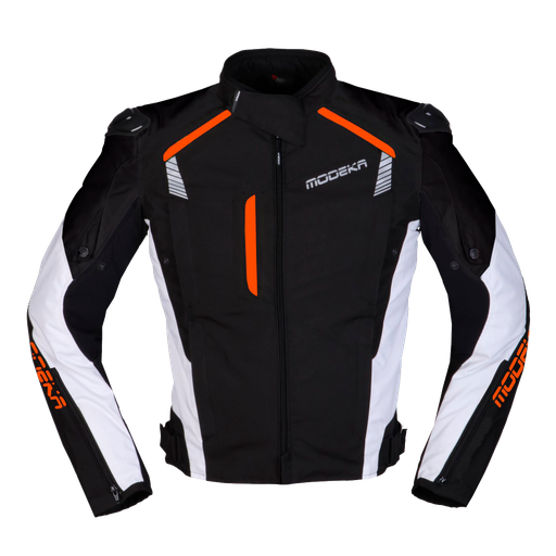 Modeka Lineos Jacket Black/White/Orange