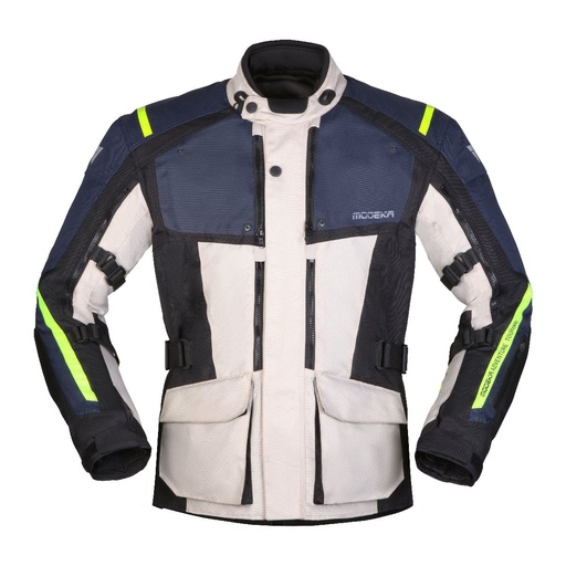 Modeka Jacket Varus Light Gray/Blue