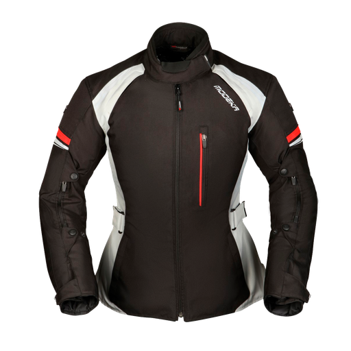 Modeka Jacket Violetta Lady Black/Light Grey