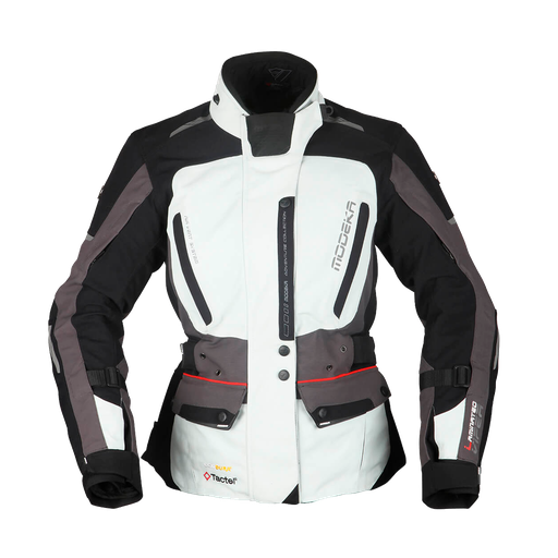 Modeka Viper LT Lady Jacket Light Gray/Dark Gray/Black